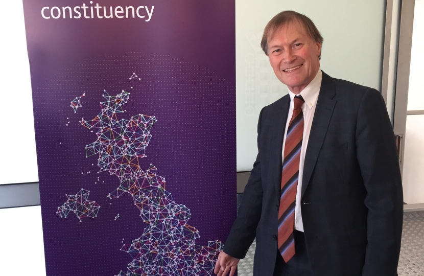 Sir David was curious to find out about broadband in Southend